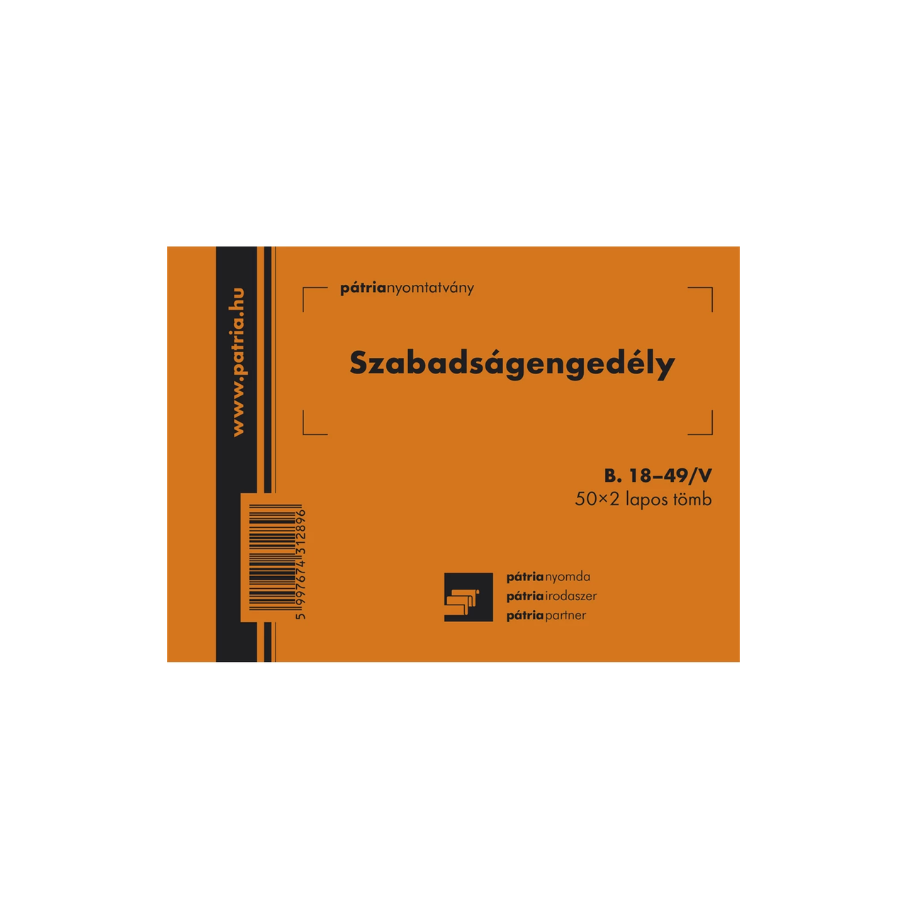 B.18-49/V A6 fekvő Szabads&aacute;genged&eacute;ly t&ouml;mb&ouml;s nyomtatv&aacute;ny