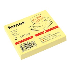 Fornax Z 75x75mm 100 lap s&aacute;rga &ouml;ntapad&oacute; jegyzett&ouml;mb