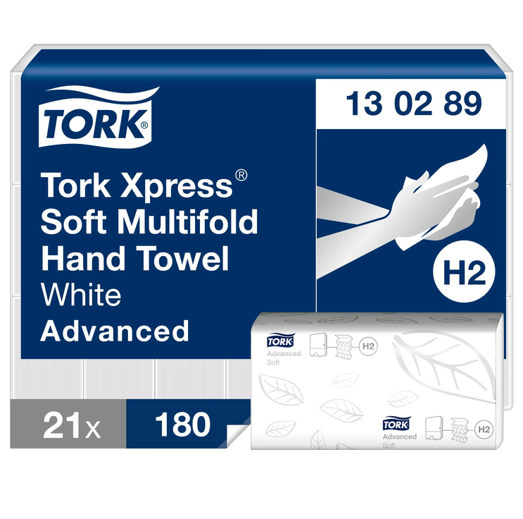 Tork Advanced Soft Multifold Xpress 21cs/dob. H2 Z hajt&aacute;s&uacute; feh&eacute;r k&eacute;zt&ouml;rlő