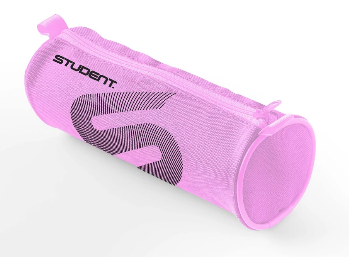 Ico Student fekete/pink henger alak&uacute; textil tolltart&oacute;