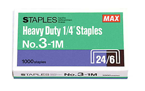 Max No.3-1M 24/6 1000db/dob. tűzőkapocs