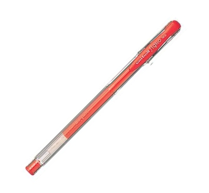 Uni UM-100 0,5mm piros zsel&eacute;stoll
