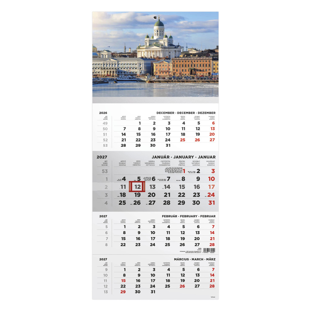 Top Timer T079 1 t&ouml;mb&ouml;s v&aacute;ros fejkartonnal speditőrnapt&aacute;r