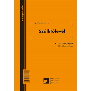 B. 10-70/V/3/50 A5, 50x3pld sz&aacute;ll&iacute;t&oacute;lev&eacute;l