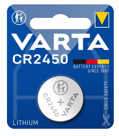 Varta CR2450, 3V lithium gombelem