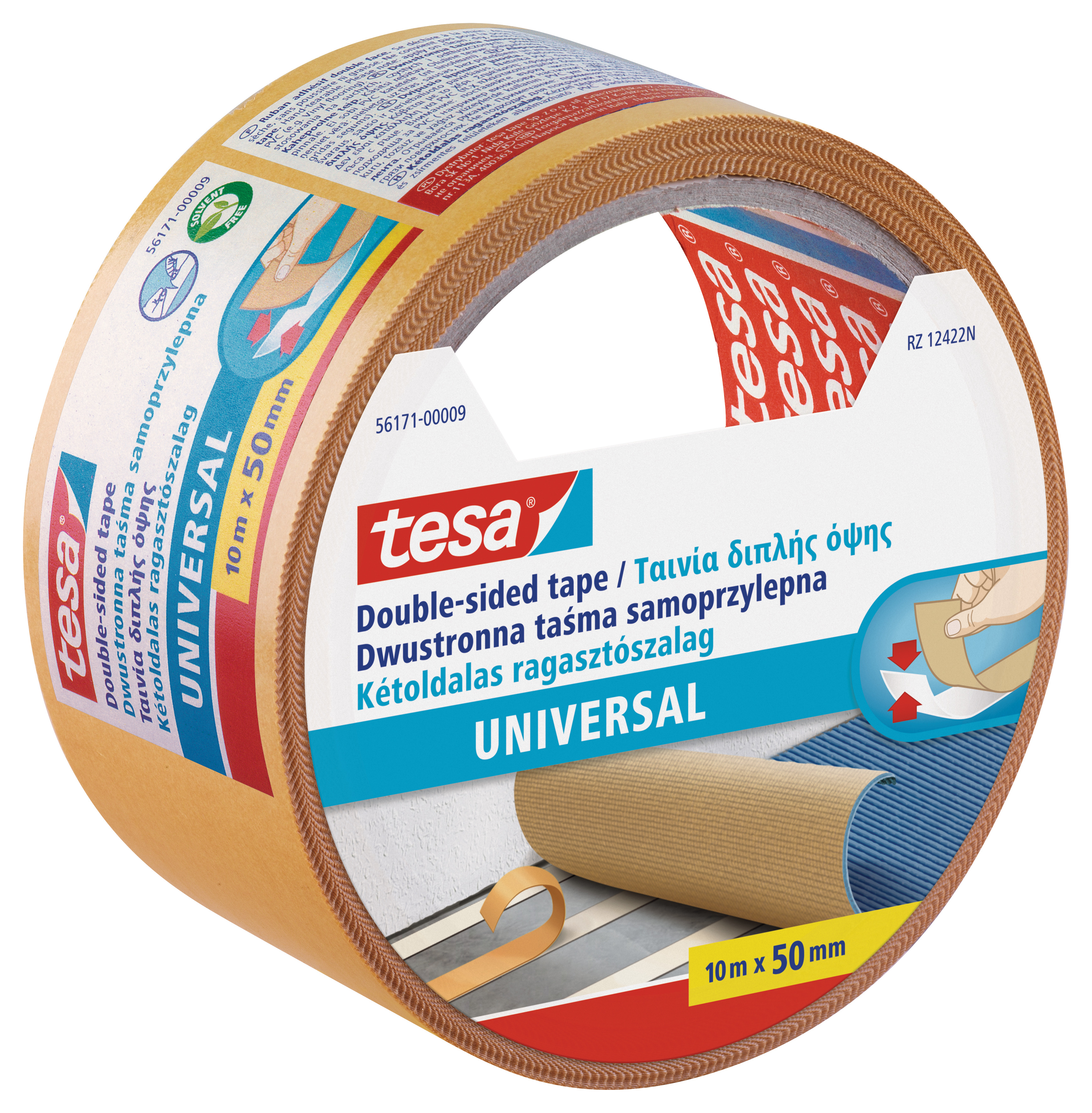 Tesa 56171 50mmx10 m k&eacute;toldalas tapad&oacute; ragaszt&oacute;szalag