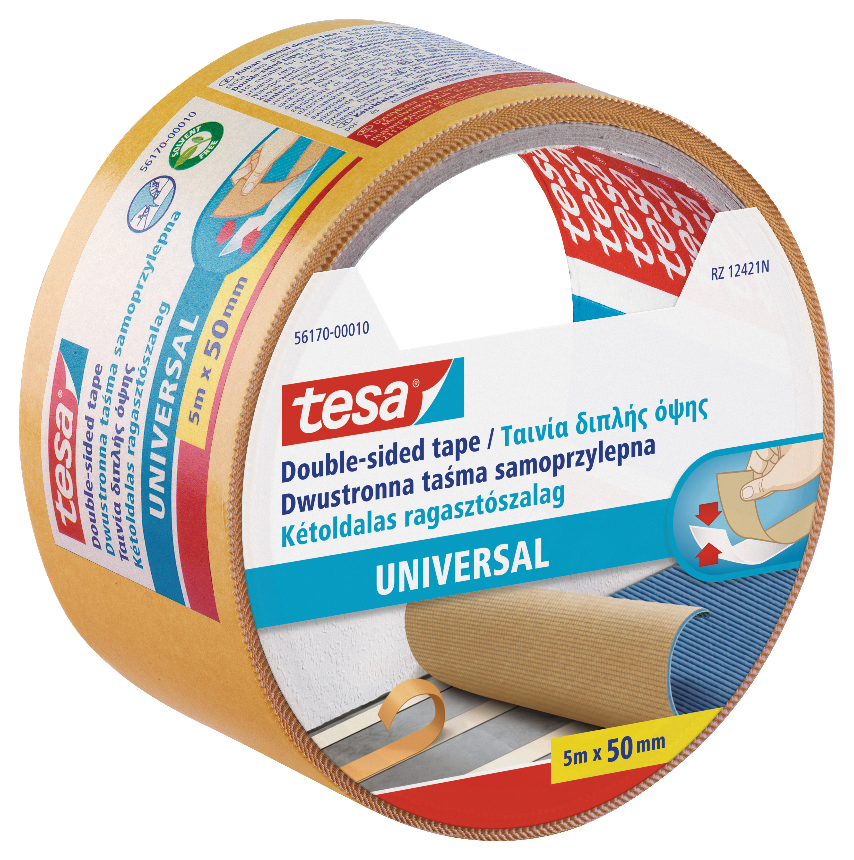 Tesa 56170 50mmx5 m k&eacute;toldalas tapad&oacute; ragaszt&oacute;szalag