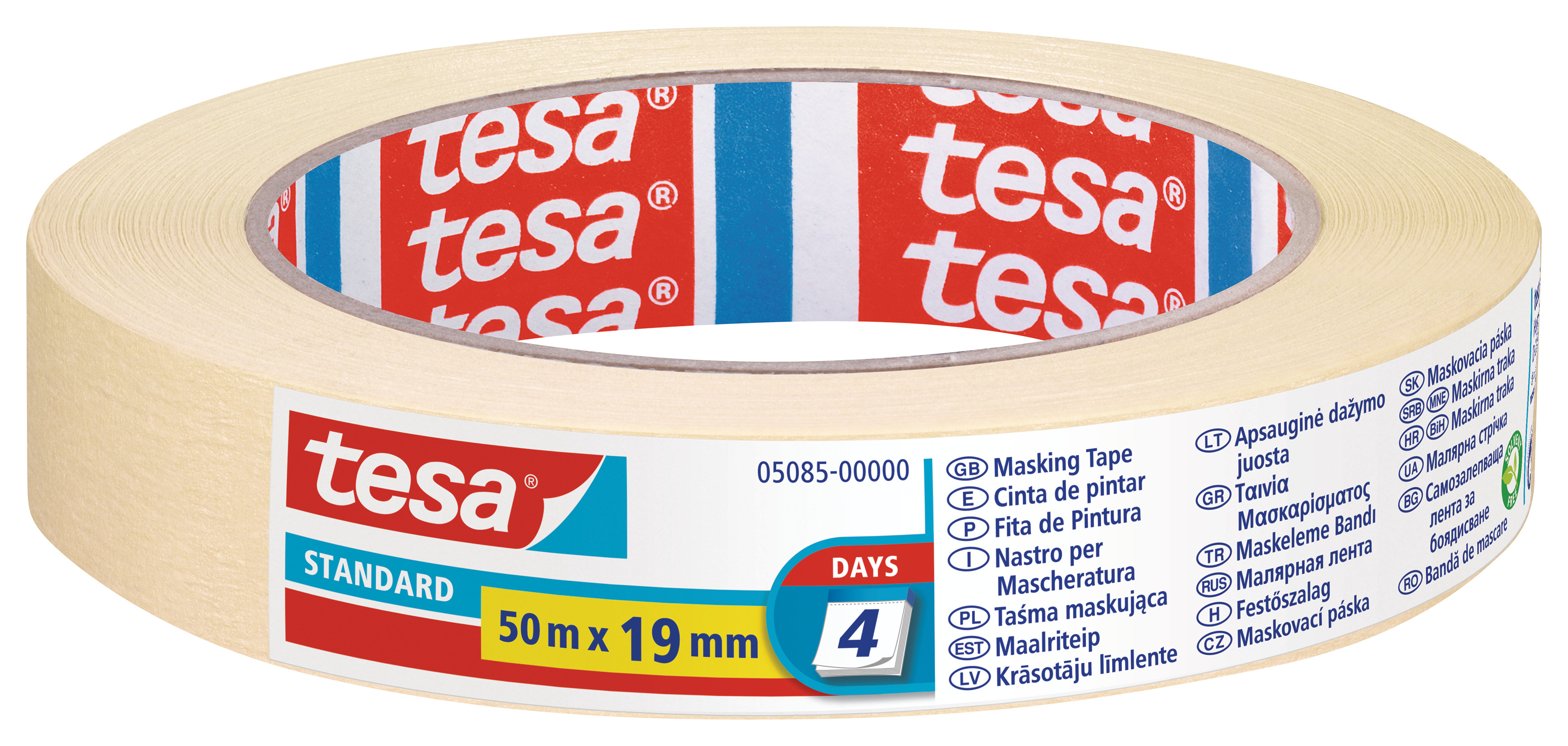 Tesa 05085 19mmx50 m univerz&aacute;lis festő-, m&aacute;zol&oacute;szalag