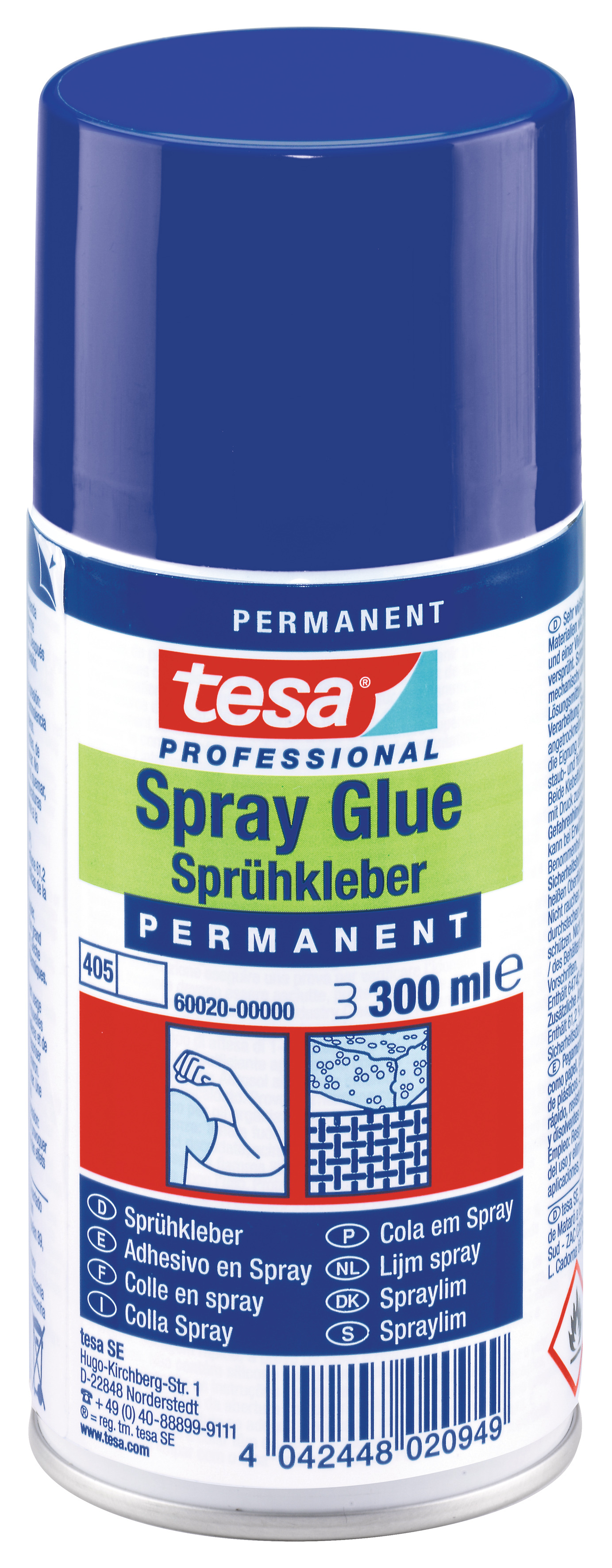 Tesa 300ml permanent ragaszt&oacute;spray