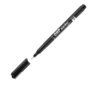 Ico Top OHP S fekete permanent marker
