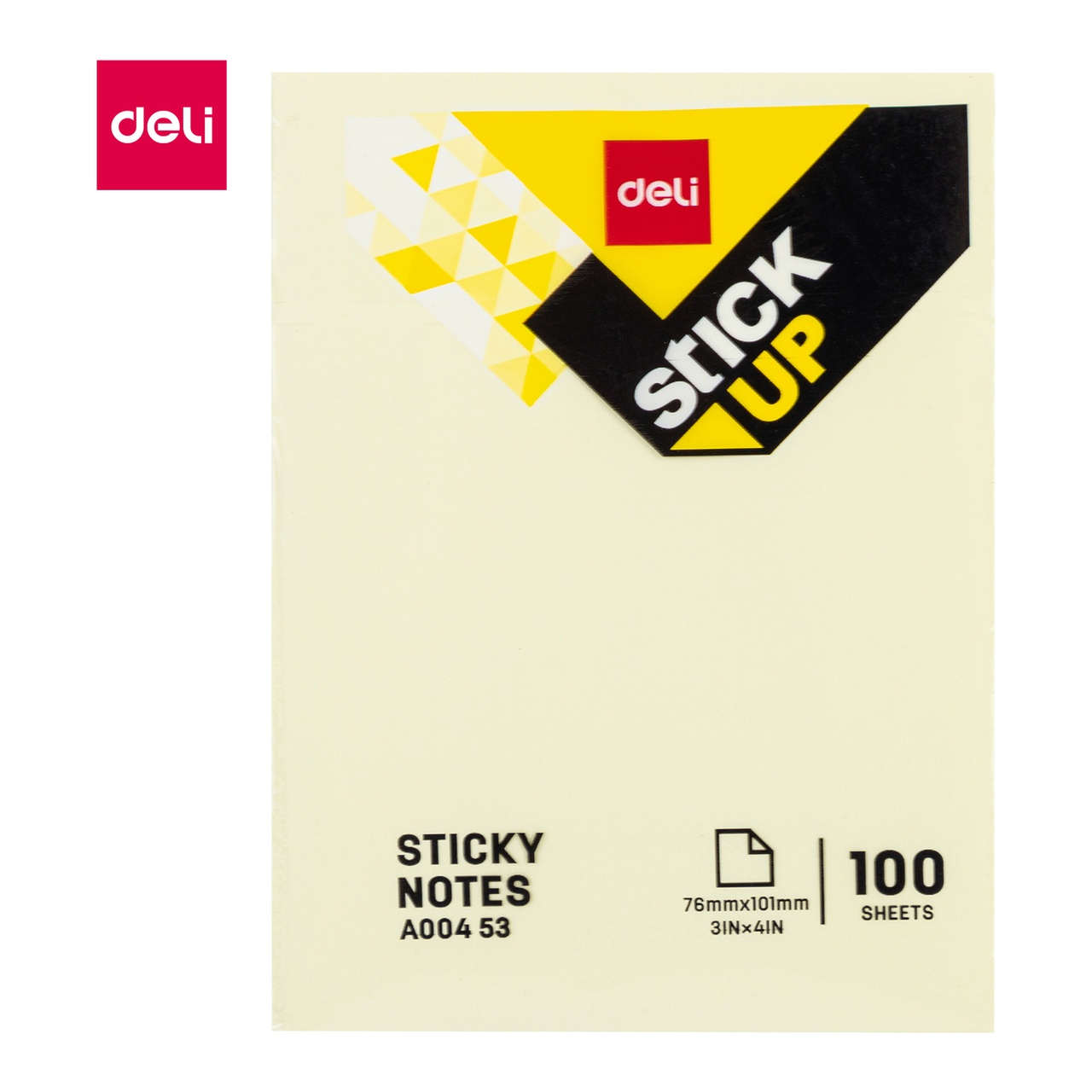 Deli Stick Up 76x101mm 100lap s&aacute;rga &ouml;ntapad&oacute; jegyzett&ouml;mb
