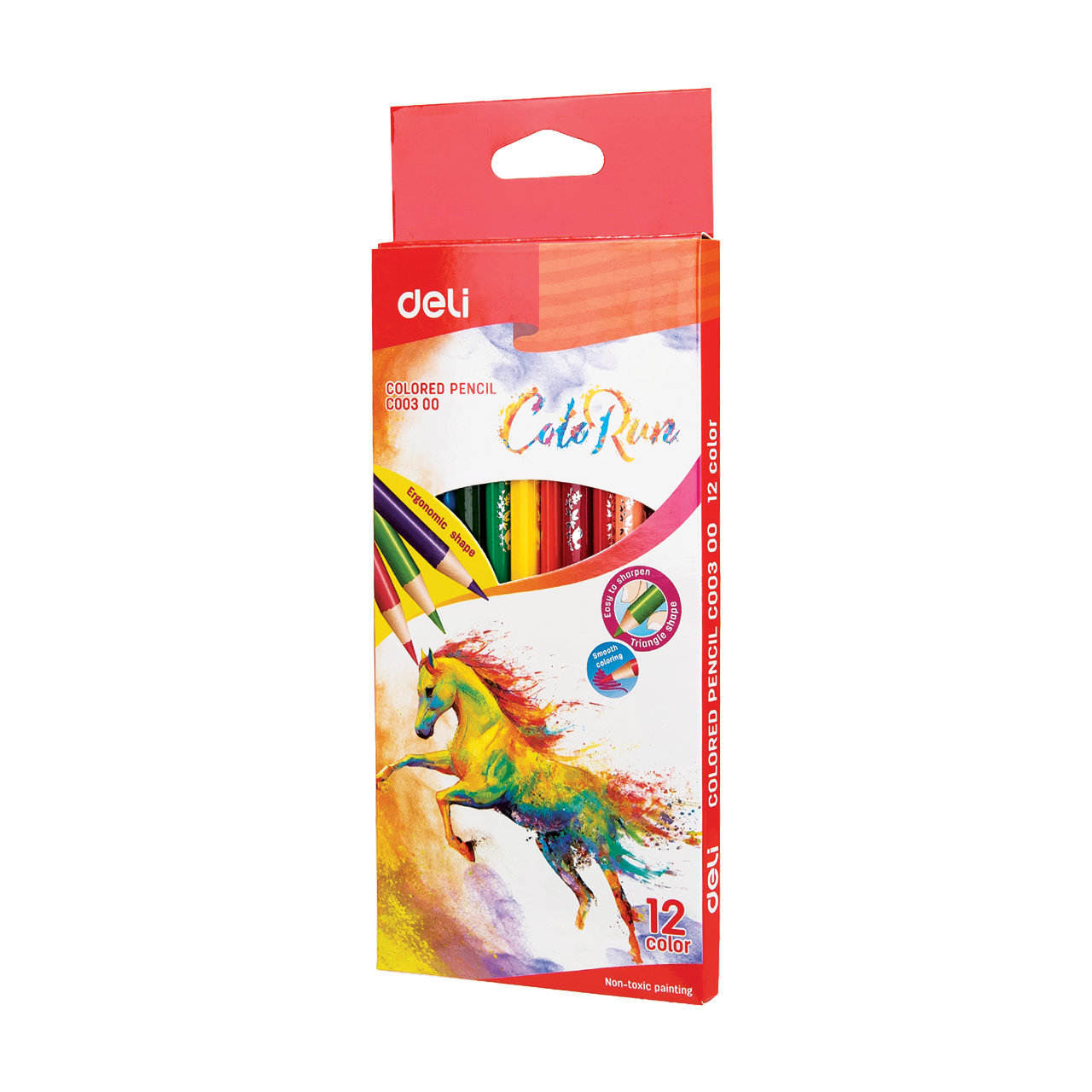 Deli ColoRun 12db-os sz&iacute;nesceruza k&eacute;szlet