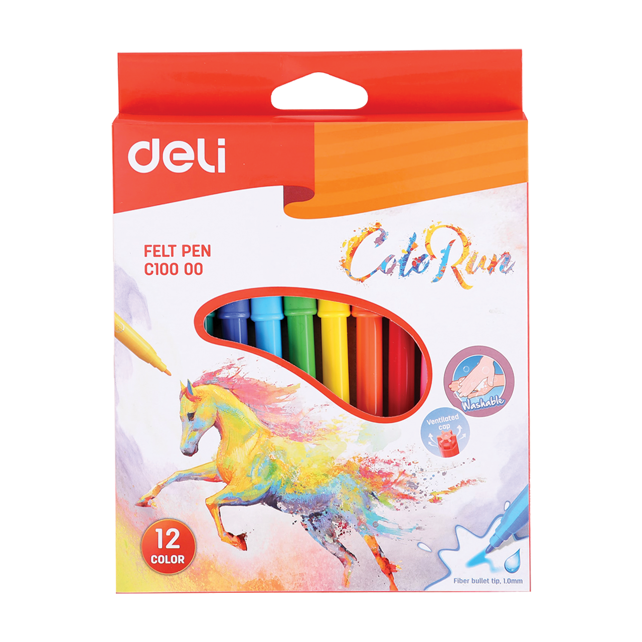 Deli ColoRun 12db-os filctoll k&eacute;szlet
