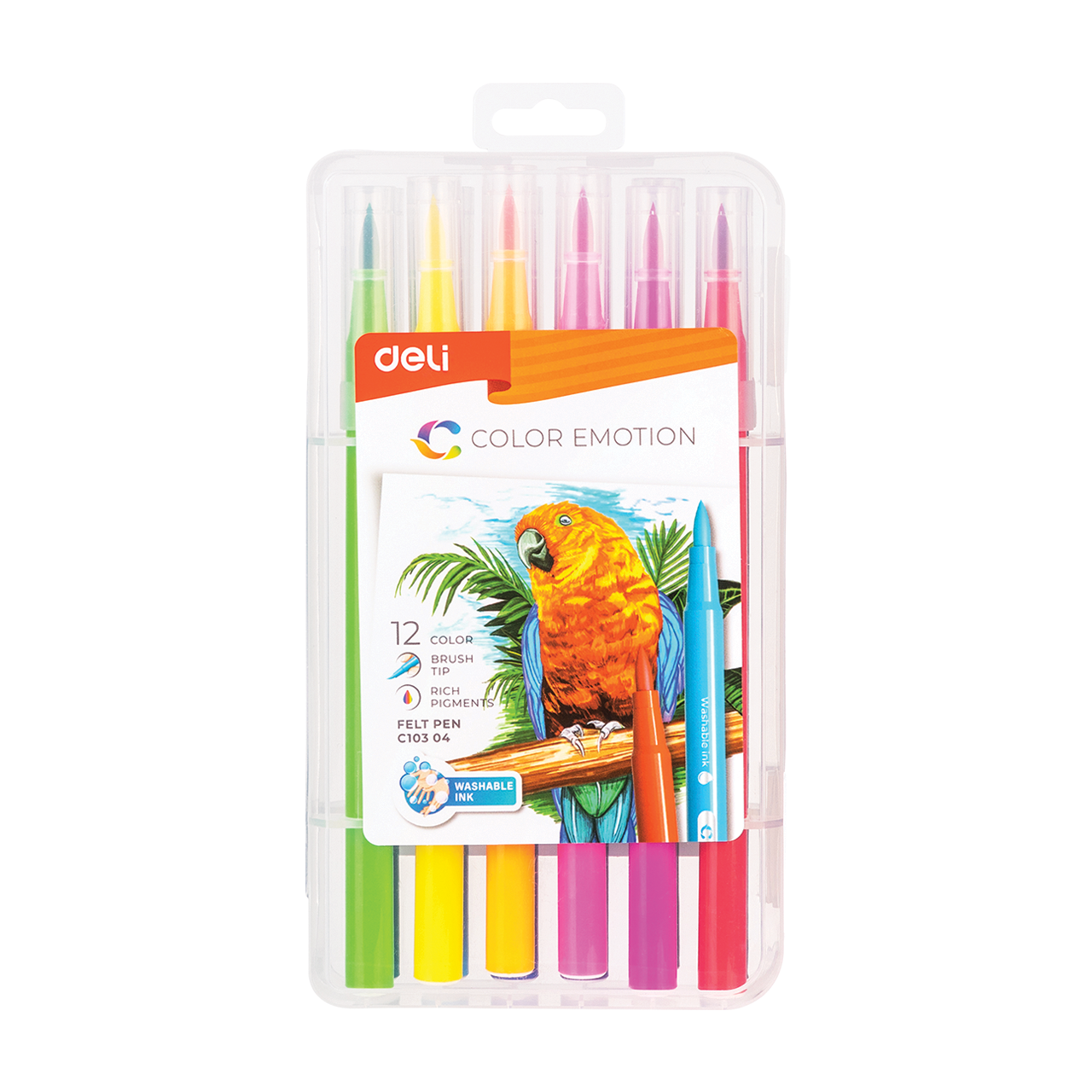 Deli Color Emotion 12db-os ecsetfilc k&eacute;szlet