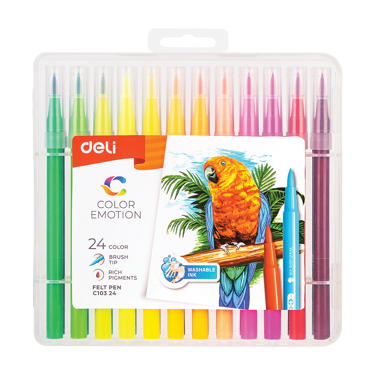 Deli Color Emotion 24db-os ecsetfilc k&eacute;szlet