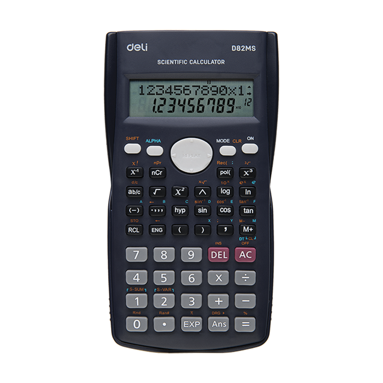 Deli Core D82MS 240 funkci&oacute;s fekete tudom&aacute;nyos sz&aacute;mol&oacute;g&eacute;p