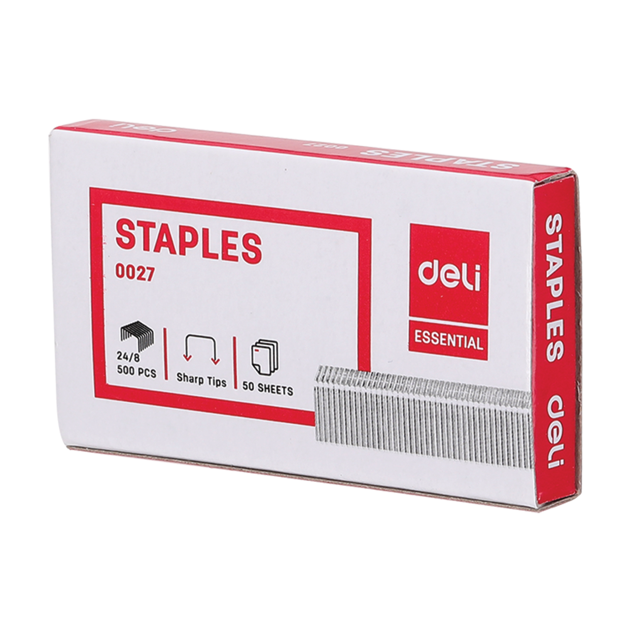Deli Essential 24/8 hegyes 500db tűzőkapocs