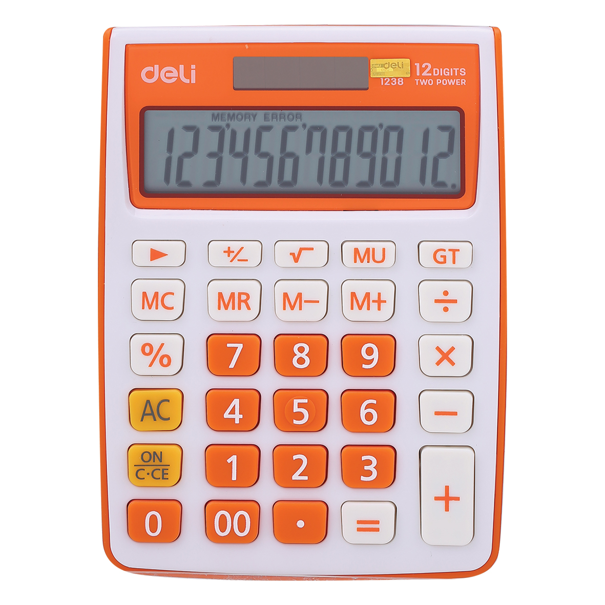 Deli Touch 12 digit narancs asztali sz&aacute;mol&oacute;g&eacute;p
