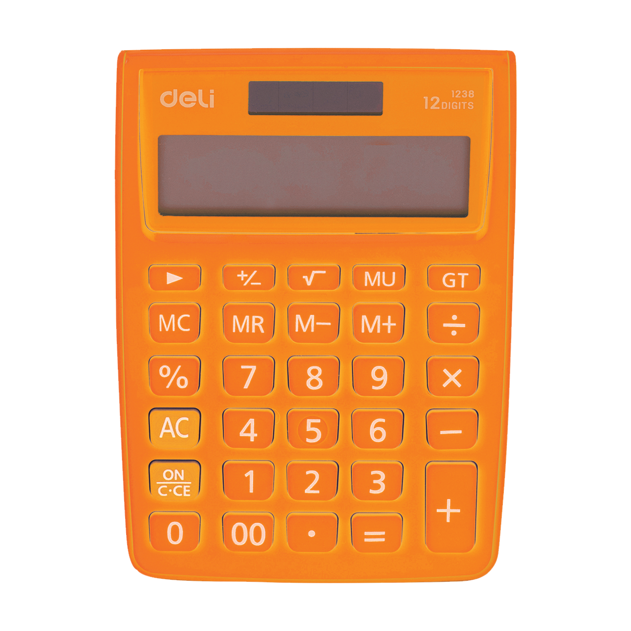Deli 12 digit, narancs asztali sz&aacute;mol&oacute;g&eacute;p