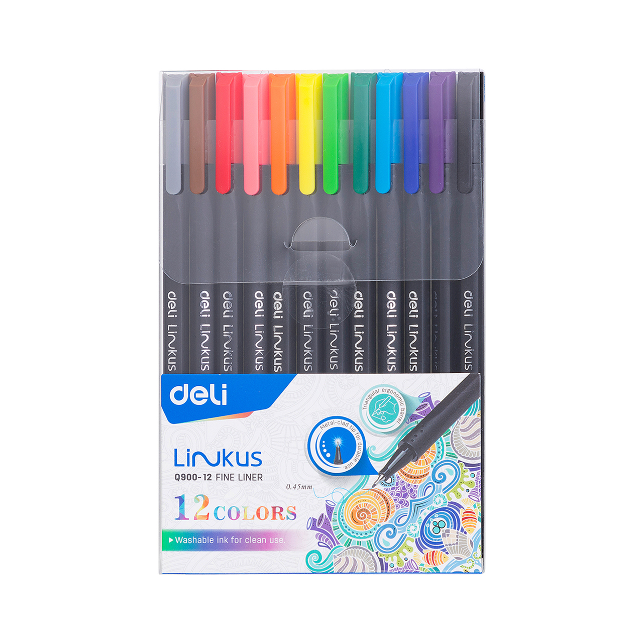 Deli Linkus 0,45mm 12db-os tűfilck&eacute;szlet