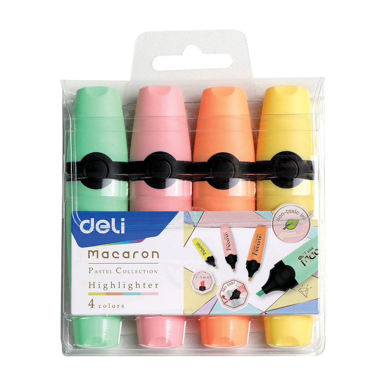 Deli Macaron 4db-os sz&ouml;vegkiemelő k&eacute;szlet
