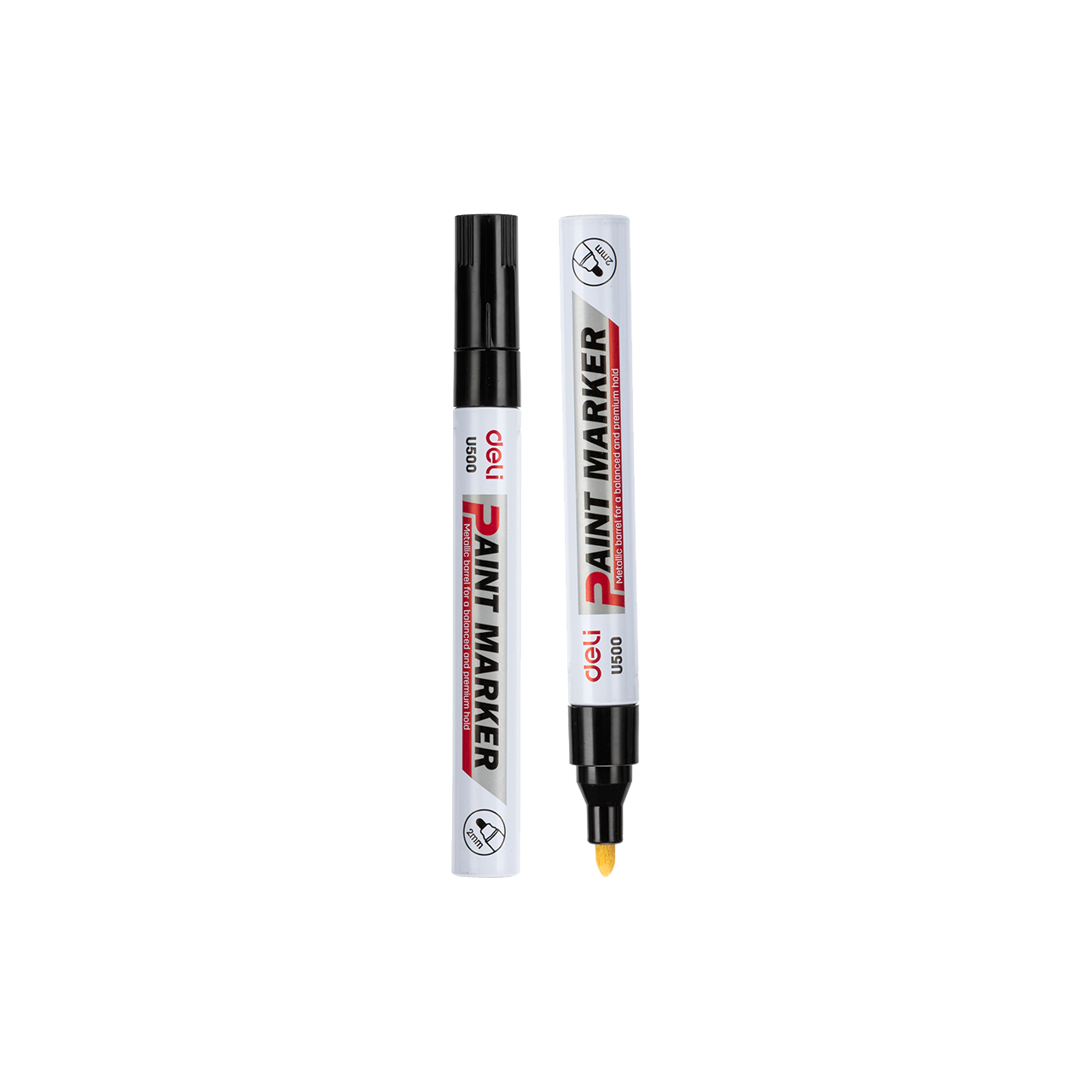 Deli kerek hegyű 2-3mm fekete lakkmarker
