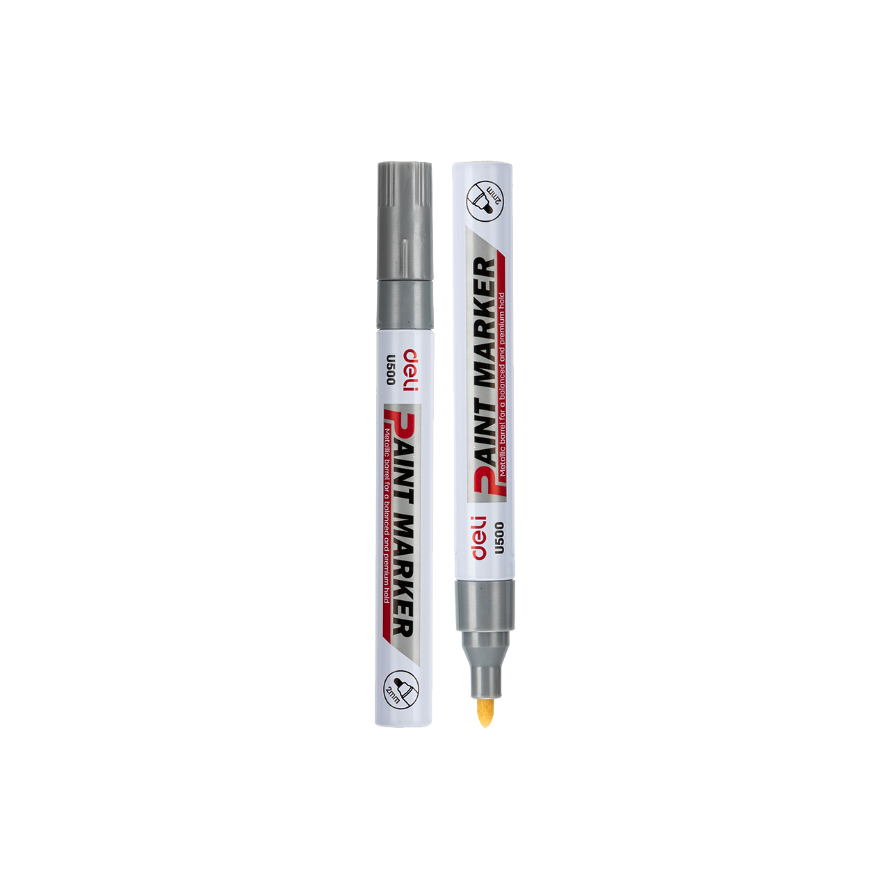 Deli kerek hegyű 2-3mm ez&uuml;st lakkmarker