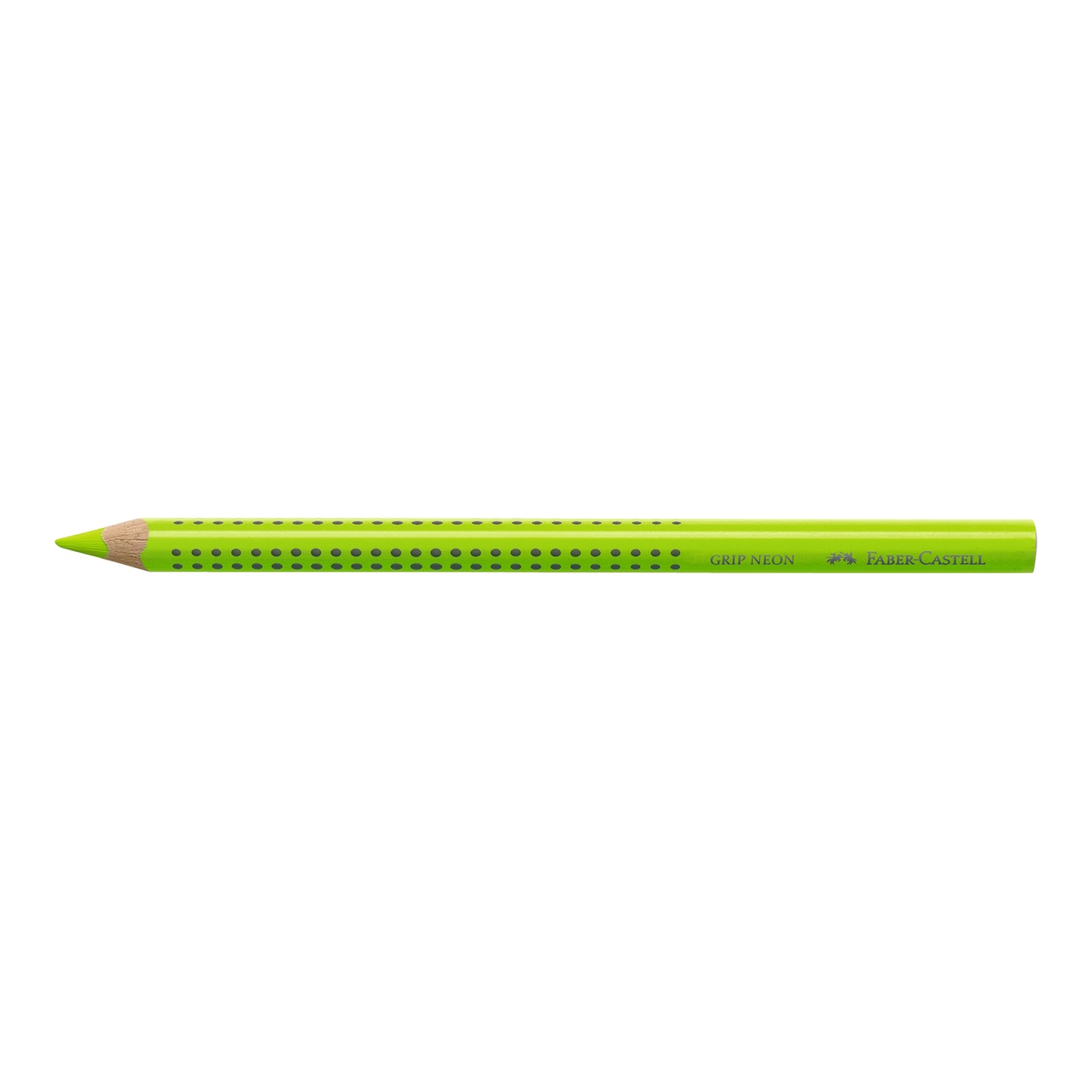 Faber-Castell Grip Jumbo h&aacute;romsz&ouml;gletű neonz&ouml;ld sz&iacute;nes ceruza