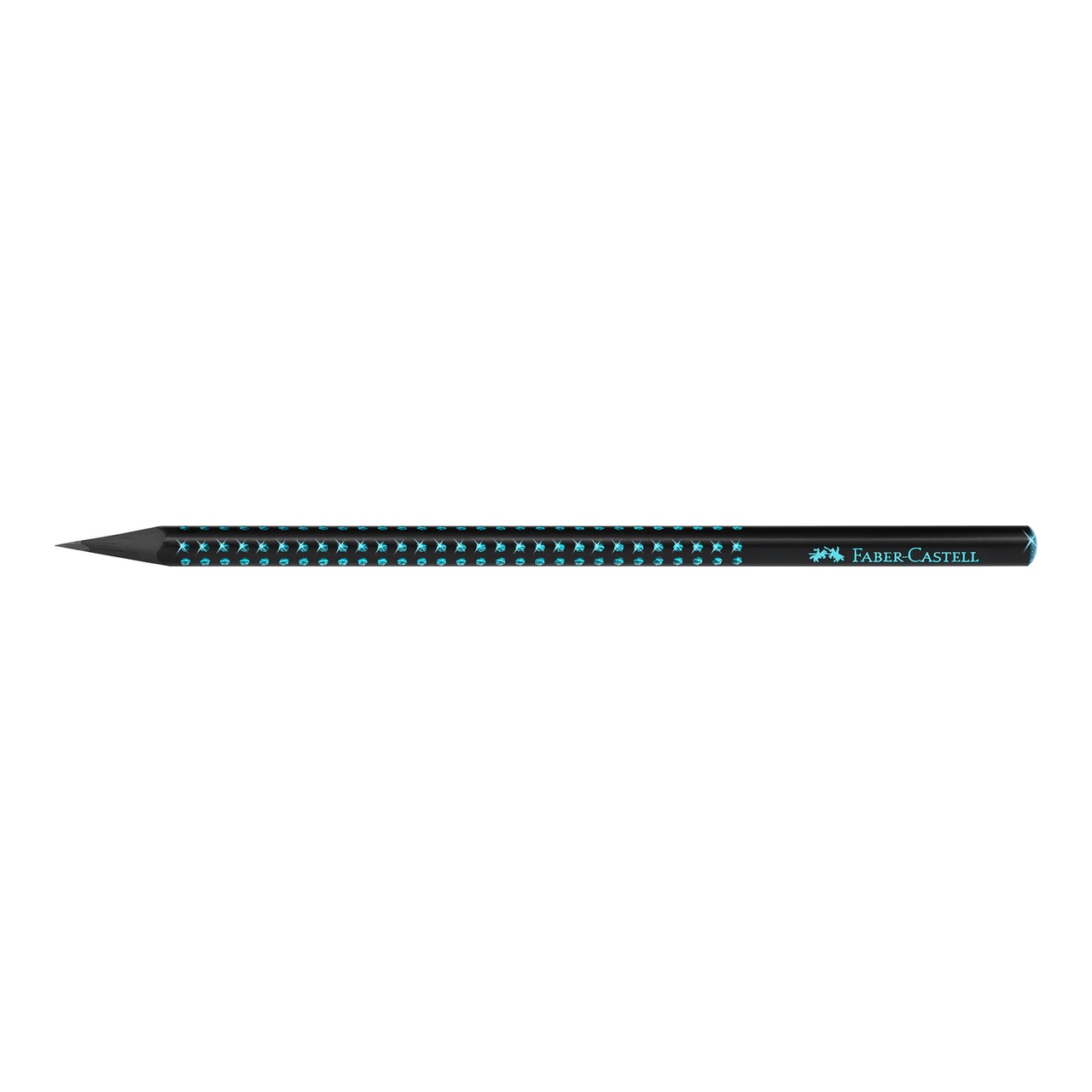 Faber-Castell Sparkle Midnight B h&aacute;romsz&ouml;gletű fekete/&oacute;ce&aacute;nk&eacute;k grafitceruza