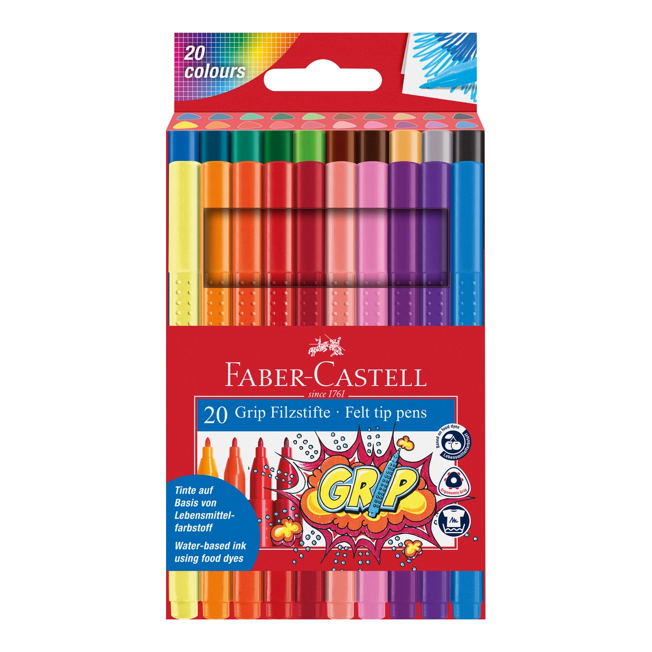 Faber-Castell Grip 20db-os sz&iacute;nes rostir&oacute;n k&eacute;szlet