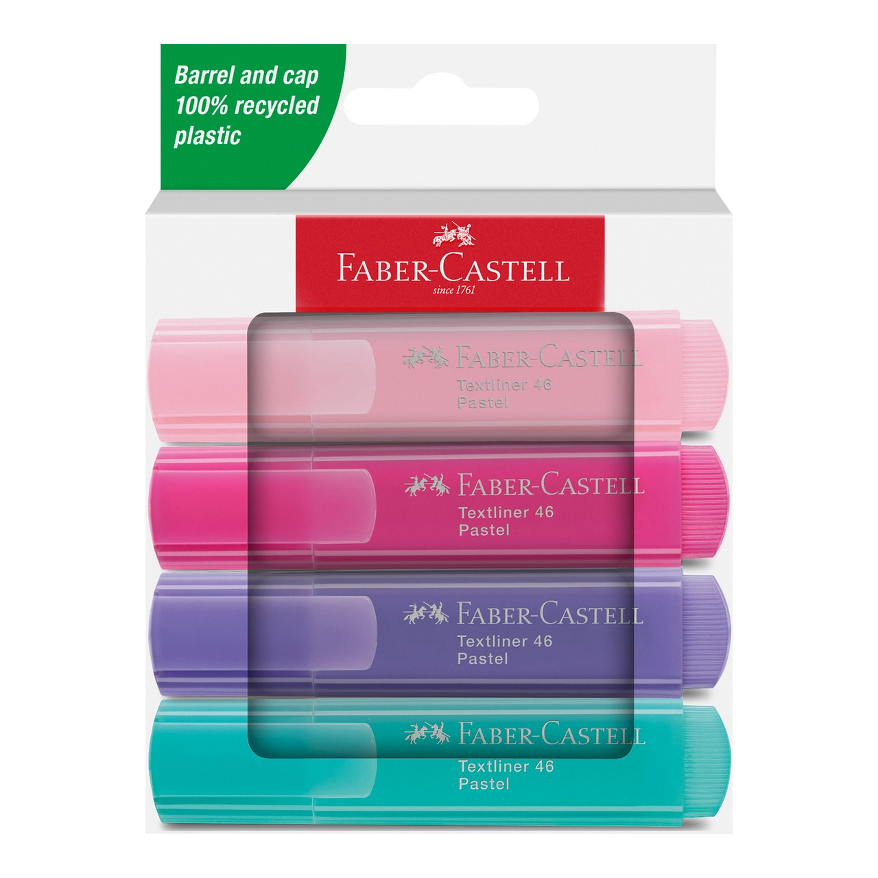 Faber-Castell 46 Pastel 4db-os sz&ouml;vegkiemelő k&eacute;szlet