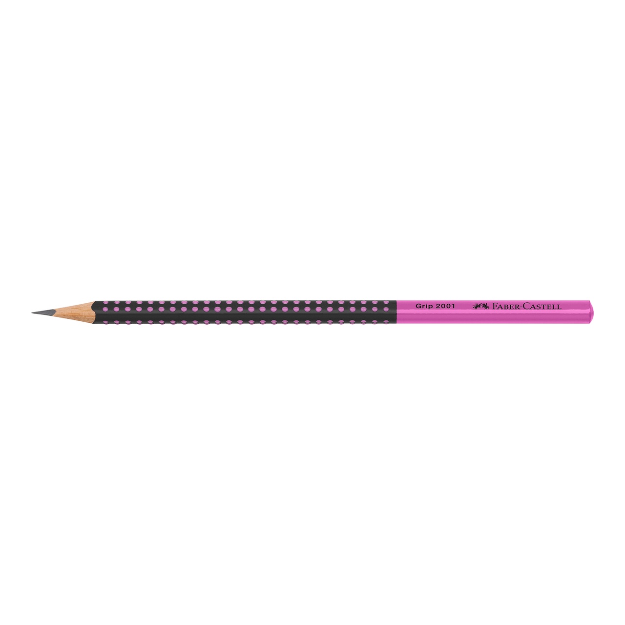 Faber-Castell Grip 2001 Two Tone h&aacute;romsz&ouml;gletű fekete/pink HB grafitceruza