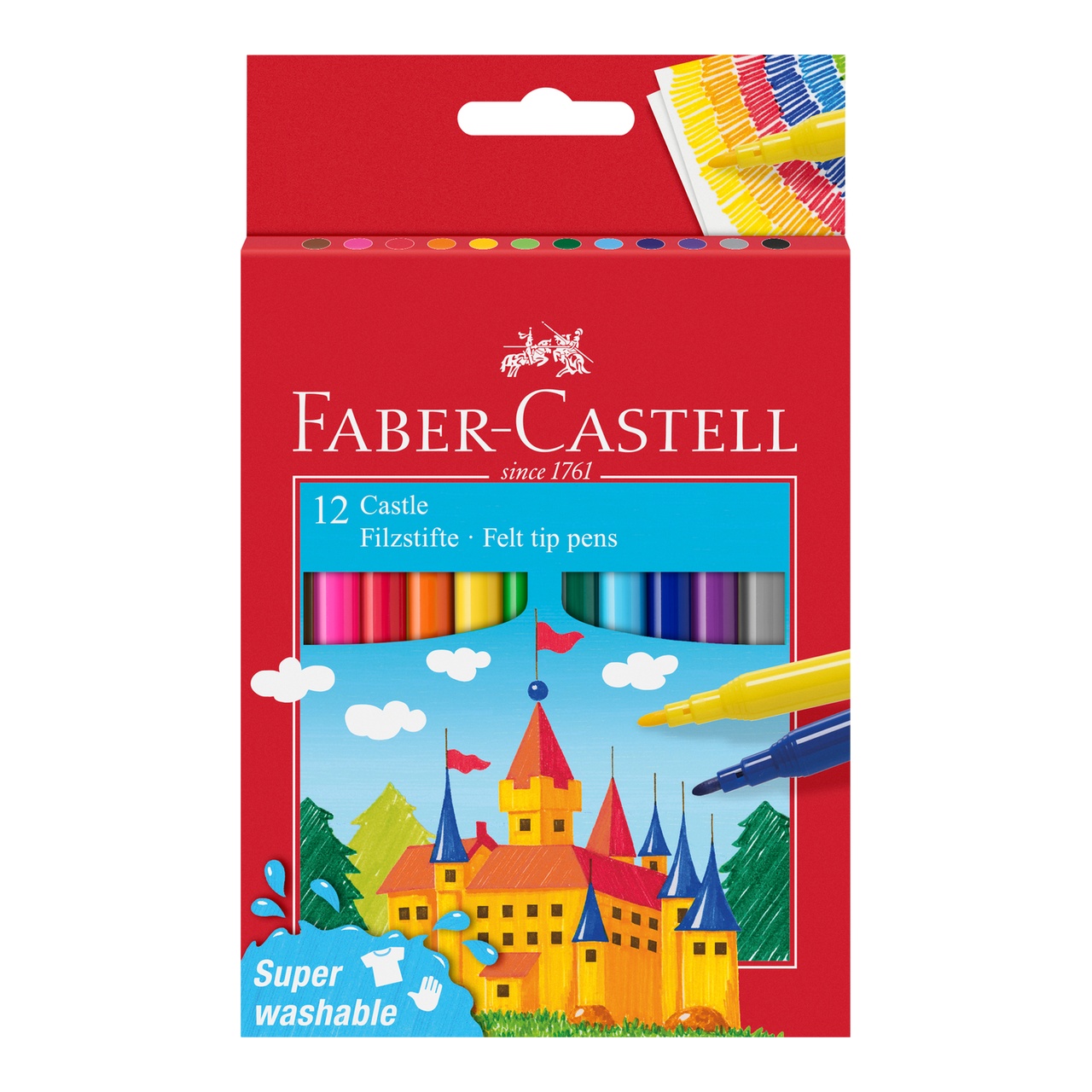 Faber-Castell Standard kast&eacute;lyos 12db-os filctoll k&eacute;szlet