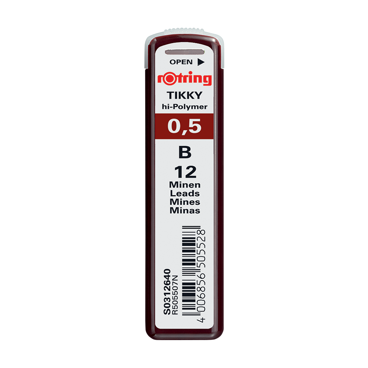 Rotring 0,5mm B 12db-os nyom&oacute;sir&oacute;n bet&eacute;t